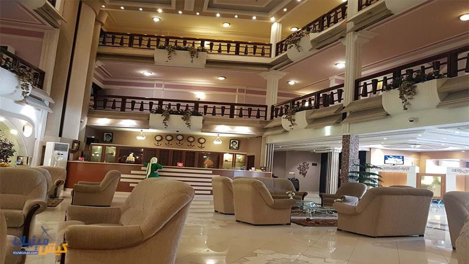 نمای لابی هتل آریان کیش