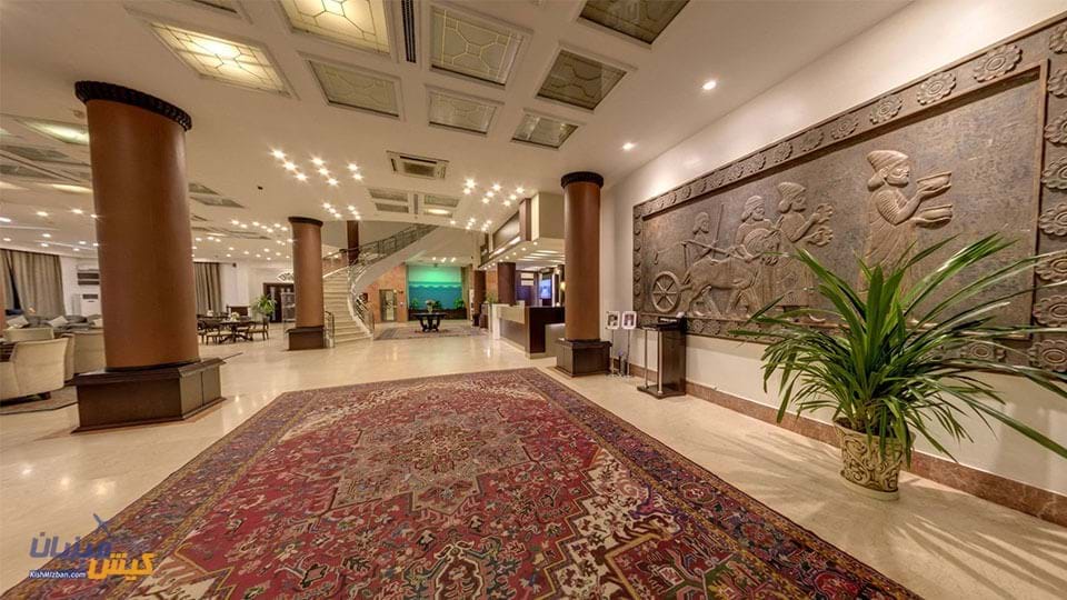 نمای لابی هتل شایگان کیش نمای لابی هتل شایگان کیش
